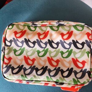 ORLA KIELY ~ Beauty Organizer Cosmetic Bag ~ BIRDS ~ NWOT!